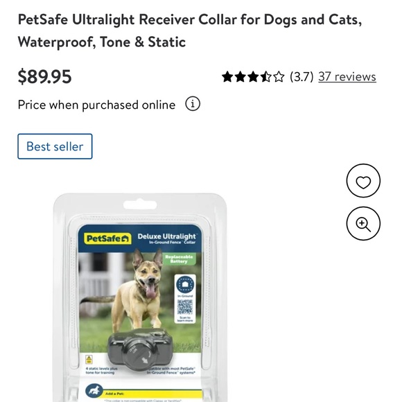 Petsafe Deluxe Ultralight Receiver Collar For Dogs/training Collar - Picture 2 of 8